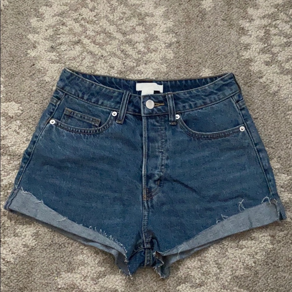 H&M High Waisted Denim Shorts